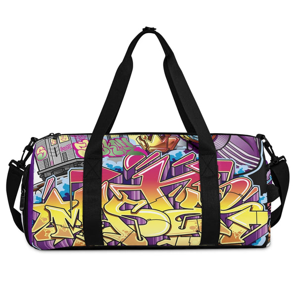 Duxonz Graffiti Duffle Bag feat The Train Master | Sports & Gym Bag – Hip - Hop Streetwear - Stykonz Graffiti Streetwear